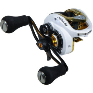 favorite soleus xcs casting reel white/gold xcs 7.3:1